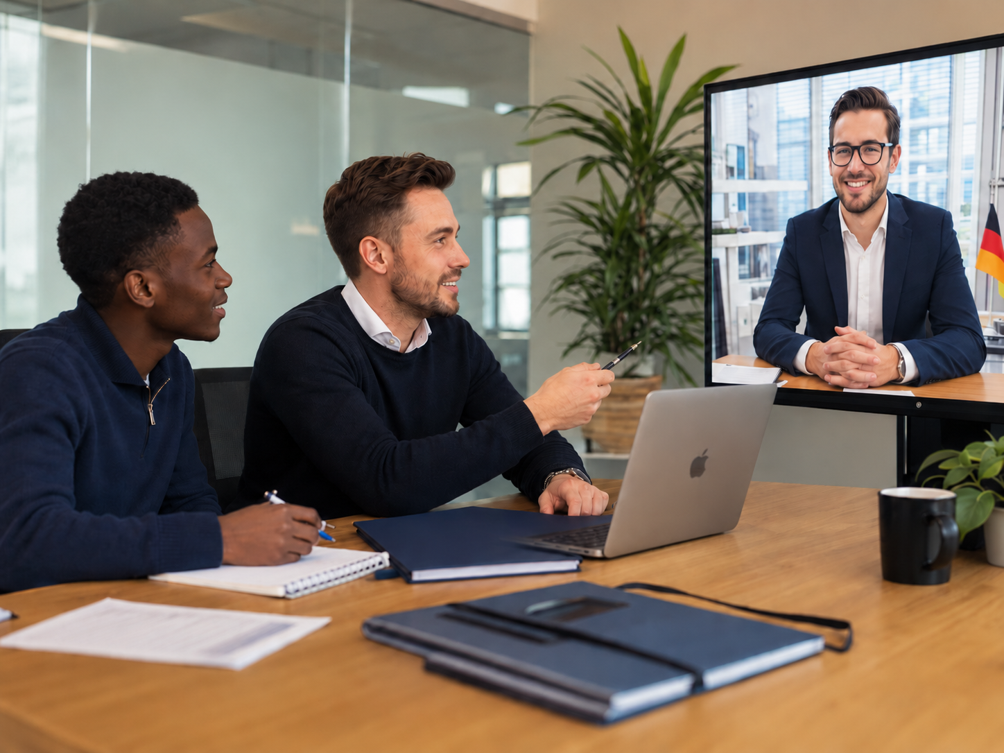 Structured interview process with a company
